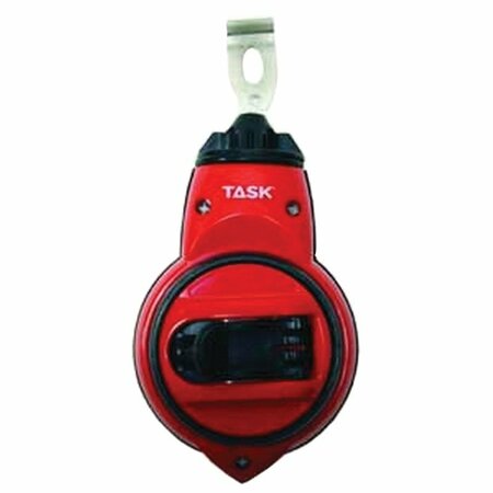 TASK TOOLS Chalkline Reel 80ft Blk/Red T26021